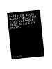 Bildkarte Notiz an mich: GAAANZ... mit Spruch in Schwarz