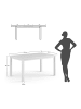 Feldmann-Wohnen ESSZIMMER-SET Belluno Elegante 9-tlg Kiefer Weiß 150-197 / 93 / 96cm