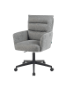DUBI Möbel 2er-Set: Bürostuhl Mika-Riko in Grau - (B)60 x (H)92 x  (T)66 cm