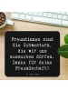 Mr. & Mrs. Panda Mousepad Spruch Freundinnen Schwestern mit Spruch in Schwarz