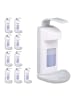 relaxdays 10x Desinfektionsspender in Weiß - 500 ml
