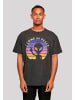 F4NT4STIC Oversize T-Shirt Alien Peace Sunset in schwarz