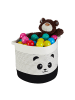 relaxdays Aufbewahrungskorb "Panda" in Farben - (H)32 x (D)34 cm