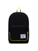 Herschel Pop Quiz 22 - Rucksack 43 cm (black crosshatch/black/raven crosshatch) in black enzyme ripstop/black /safety yellow