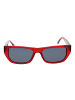 New Balance Männer Sonnenbrille Rechtwinklig Rot