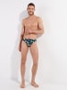 HOM Badehose Flamingo in navy print