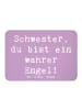 Mr. & Mrs. Panda magnet Spruch Schwester Engel mit Spruch in Lavendeltraum