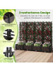 COSTWAY Blumenkasten mit Rankgitter in Schwarz