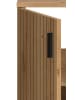 Inn.Furn Badmöbel-Set Eiche Artisan 2-teilig 60 cm, Kombination mit Rillen-Optik