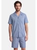 Seidensticker Pyjama Classic Fil a Fil in Nightblue