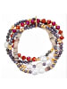 Lulu & Jane Armband aus Metall-Legierung mit Glas und Süßwasser-Zuchtperle in gelbgold