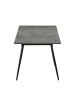 B&D Home Ausziehtisch JONTE in Beton - (B)80-120 x (H)76 x (T)80 cm