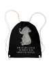 Mr. & Mrs. Panda Jutebeutel Elefant Biene mit Spruch in Schwarz