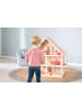 roba Holz-Puppenhaus natur – Puppenvilla mit Möbeln & Puppen für Mädchen