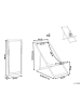 Beliani 2er-Set Gartenliege ANZIO in Braun/Beige