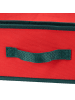 relaxdays Geschenkpapier Aufbewahrungsbox in Rot/ Schwarz - (H)14,5 x (B)81 x (T)35 cm