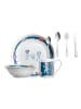 LEONARDO Kindergeschirr Set mit Besteck BAMBINI AVVENTURA in in Weltall