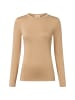 OPUS Langarmshirt Sifa in camel - 0003