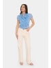 SAINT TROPEZ Langarm - Hemd LiljaSZ Gerade Passform in Allure Ice Small Blooms