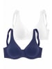 PETITE FLEUR petite fleur Minimizer-BH in marine+weiß