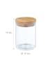 relaxdays 8 x Vorratsglas in Transparent/ Natur - 750 ml