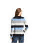 Tom Tailor Pullover in fjord blue grey stripe