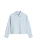 Marc O'Polo DENIM Oxford-Bluse cropped in Light Blue