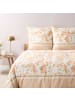 Bassetti Fein Satin Kissenbezug Ibiscus Tattoo in beige
