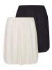 Nina von C. 2er Pack Halbrock Länge 50 cm in schwarz-champagner