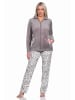 NORMANN Hausanzug Homewear Coralfleece Animal Look - 76690 in braun