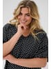 KAFFE curve Kleid KCgina A-shape in Black/Chalk dot