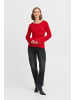 b. young BYMOBBE RAGLAN JUMPER - KNIT Slim fit in Haute Red Mix