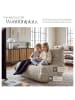 tectake Relaxsessel Logo, 95 x 100 x 75 cm, Samtcord beige