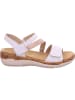 remonte Keilsandaletten in weiss/rosegold/weiss