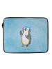 Mr. & Mrs. Panda Notebook Tasche Pinguin Duschen ohne Spruch in Eisblau