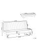 Beliani 2-Sitzer Sofa KALFAFEL in Beige/Braun - (W) 191 x (H) 84 x (L) 73 cm