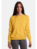 CASH-MERE.CH Bio Baumwolle Oversize Style Rundhals Pullover in Zitronengelb
