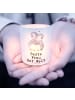 Mr. & Mrs. Panda Kerze Pinguin Beste Frau der Welt mit Spruch in Transparent