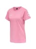 Hummel Logo T-Shirt Kurzarm Top aus Baumwolle HMLGO in Rosa