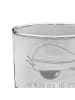 Mr. & Mrs. Panda Whiskey Glas Avocado Yoga mit Spruch in Transparent