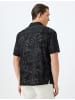 KOTON Shirt in Schwarz Gemustert