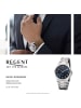 Regent Armbanduhr-Analog silber mittel (ca. 39mm) Regent Metallarmband
