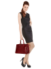 Cluty Handtasche echt Leder in rot
