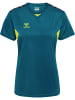Hummel T-Shirt Hmlauthentic Damen in BLUE CORAL/SULPHUR SPRING