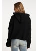 IZIA Damen Strickhoodie in Schwarz