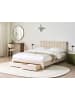 Beliani Doppelbett LONZAC in Beige - (W) 145 x (H) 90 x (L) 208 cm