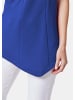 GOLDNER Zipfelshirt mit asymmetrischem Saum in royalblau
