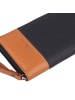 Greenburry Nappa Geldbörse RFID Schutz Leder 19.5 cm in navy blue-tan