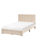 Beliani 2-tlg Doppelbett LONZAC in Beige
