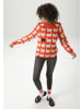 Aniston CASUAL Strickpullover in rot-beige-schwarz